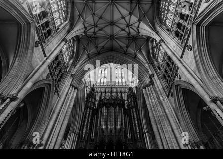 The Stunning York Minster, an incredible Church of England Cathedral in York, packed full of amazing architecture Stock Photo