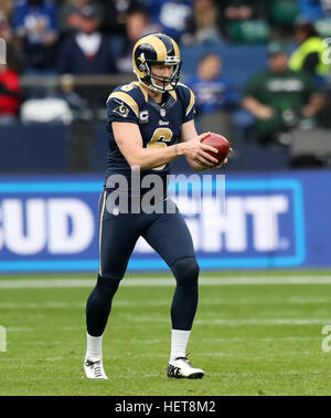 Indianapolis, Indiana, USA. 19th Sep, 2021. Los Angeles Rams kicker Matt Gay  (8) kicks game winning field goal out of the hold by Los Angeles Rams  punter Johnny Hekker (6) during NFL