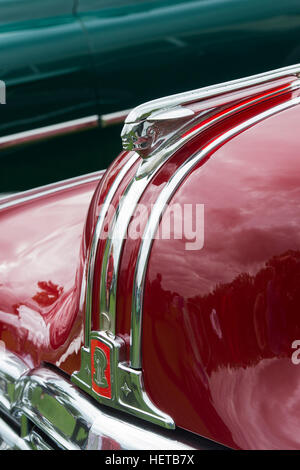 1948 Pontiac Eight Chieftain hood ornament. Classic vintage American car Stock Photo