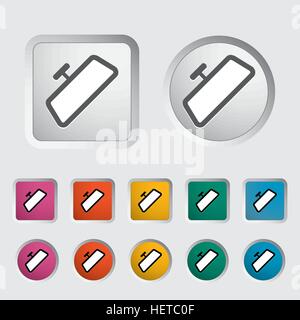 Mirror single icon. Vector illustration. Stock Vector