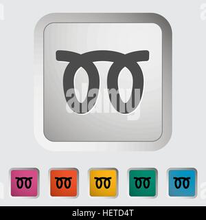 Glow plug. Single icon. Vector illustration. Stock Vector