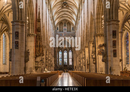 Ulm Minster interior, Ulm, Baden-Württemberg, Germany, Europe