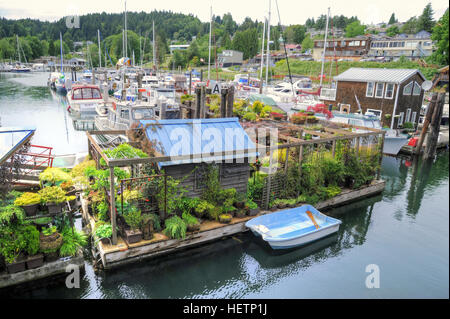 Gibsons Harbour, Sunshine Coast, British Columbia, Canada Stock Photo