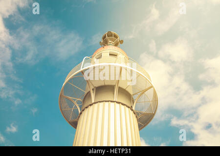 View of the Sants train station in Barcelona city and towers in Spanish Industrial  Park. Stock Photo