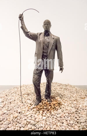 Self Portrait (Fountain) 2012 by Gavin Turk is on display until 19th March 2017 at the Newport Street Gallery in London. Stock Photo