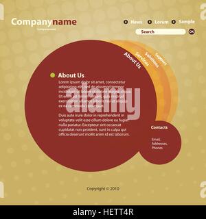 Website Template Vector Stock Vector