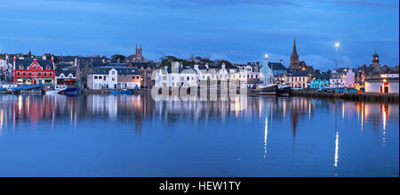 Stornoway Isle Of Lewis town panorama,Scotland, UK Stock Photo