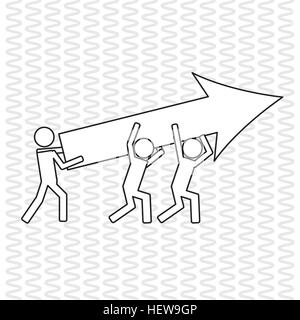 Teamwork icon design, vector illustration Stock Vector