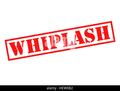 WHIPLASH red Rubber Stamp over a white background. Stock Photo