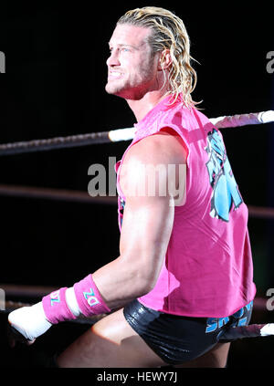 DURBAN, SOUTH AFRICA - AUGUST 01: Dolph Ziggler during the WWE World Tour 2013 at Westridge Park Stadium on August 01, 2013 in Durban, South Africa. ( Stock Photo