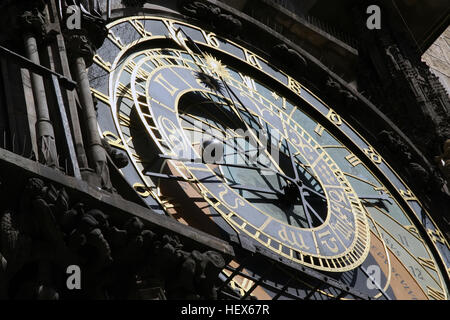 Astronomy clock. Great astronomy clock. Stock Photo