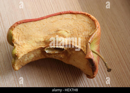 Old rotten apple. Old dry apple. Stock Photo