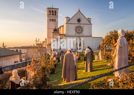 Basilica of St. Francis, Assisi, Perugia province, Umbria Region, Italy. Stock Photo