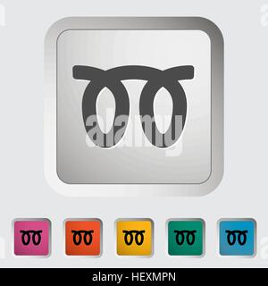 Glow plug. Single icon. Vector illustration. Stock Vector