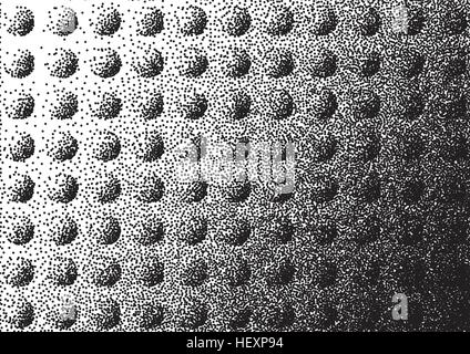 abstract hemisphere stippled background Stock Vector