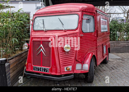 Citroen Red Type HY Panel Van Stock Photo