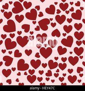 heart red. Fashionable seamless pattern for web site design or a button for mobile applications. Logo Illustrations Stock Vector