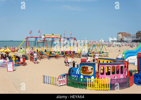 Kiddies Corner playground on Margate Beach, Margate, Kent, England, United Kingdom Stock Photo