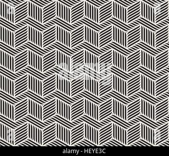 Vector Seamless Black And White Zig Zag Lines Geometric Pattern Abstract Background Stock Vector