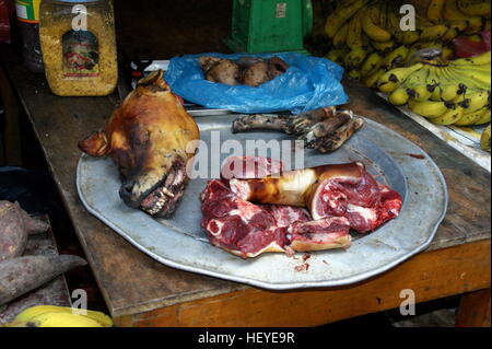 Dogs meat for sale. Sapa, Vietnam, Lao Cai Province, Asia Stock Photo