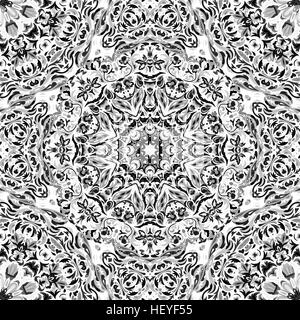 festival art seamless mandala pattern. Ethnic geometric print. Colorful frame background Stock Vector