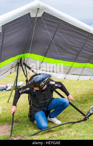 Hang gliding - Stanwell Tops Park, New South Wales, Australia Stock Photo