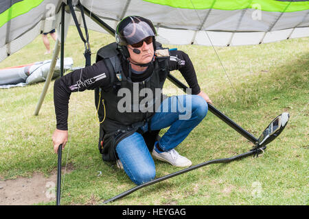 Hang gliding - Stanwell Tops Park, New South Wales, Australia Stock Photo