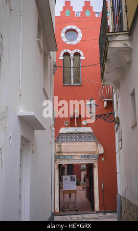 village of anacapri in island of capri,italy Stock Photo