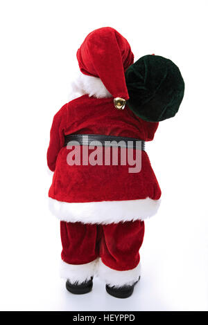Santa Claus, Christmas decoration from the back Stock Photo
