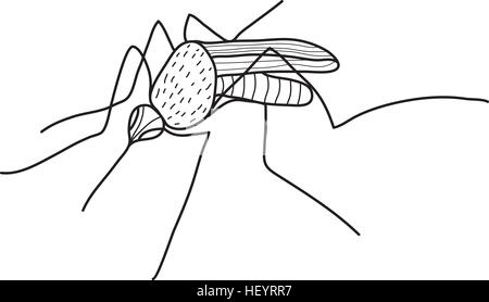 How to Draw a Mosquito - Really Easy Drawing Tutorial