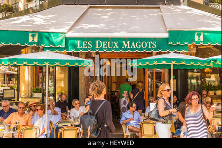 les deux magots, paris, ile de france, farnce Stock Photo