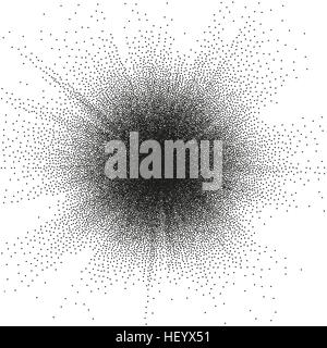 Round stipple pattern. EPS 10 Stock Vector