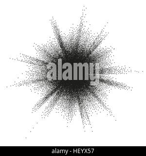 Dotted stippling engraving. EPS 10 Stock Vector