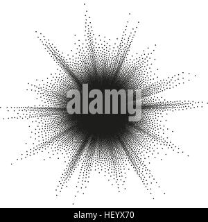 Starburst, halftone. EPS 10 Stock Vector