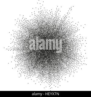 Different dots on black background. EPS 10 Stock Vector
