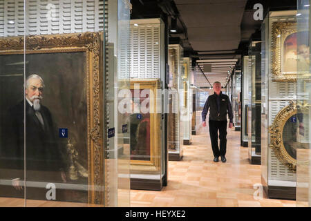 Henry R. Luce Visible Storage Warehouse, The Metropolitan Museum of Art, NYC, USA Stock Photo