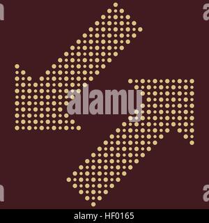 Fine Vector Dotted Arrows Stock Vector
