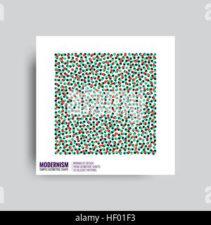 Abstract Posters. Backgrounds in Retro Swiss Flat Style. Isolated Figure, Geometric Shape. Stock Vector