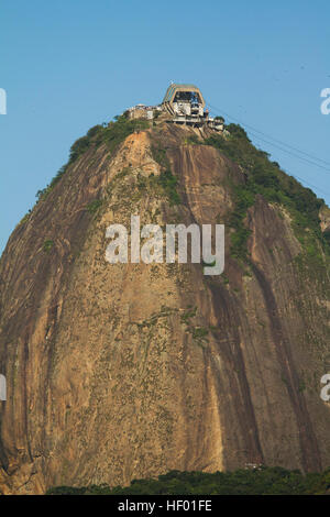 Sugar Loaf mountain and cable car Stock Photo