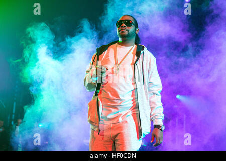 December 22, 2016 - Milwaukee, Wisconsin, U.S - WISH BONE of Bone Thugs-n-Harmony performs live at the Riverside Theater in Milwaukee, Wisconsin (Credit Image: © Daniel DeSlover via ZUMA Wire) Stock Photo