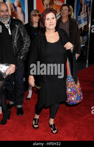 FILE PIC: Hollywood, CA, USA. 23rd Feb, 2011. 27 December 2016 - Carrie Fisher, the iconic actress who portrayed Princess Leia in the Star Wars series, died Tuesday following a massive heart attack. Carrie Frances Fisher an American actress, screenwriter, author, producer, and speaker, was the daughter of singer Eddie Fisher and actress Debbie Reynolds. File Photo: 23 February 2011 - Hollywood, California - Carrie Fisher. ''Hall Pass'' Los Angeles Premiere held at The Cinerama Dome. Credit: ZUMA Press, Inc./Alamy Live News Stock Photo