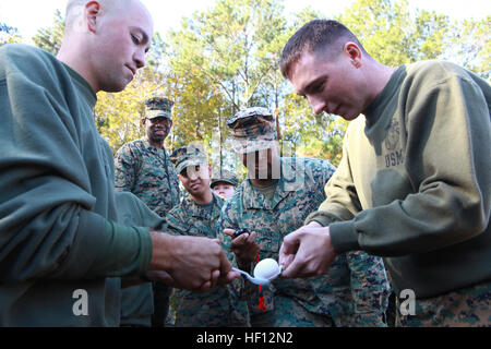 2nd MLG Marines participate in an information security class at Camp ...