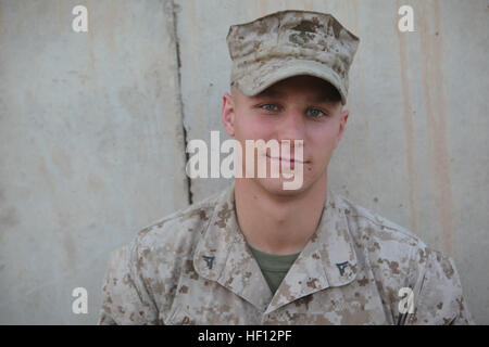 A data network specialist with RCT-7 maintains computer network operations for thousands of users across Regional Command Southwest in Afghanistan, ensuring connectivity and information assurance during deployment. Stock Photo