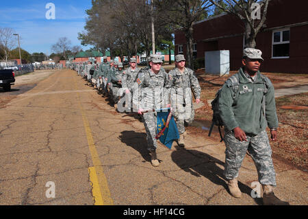 Approximately 150 members of the Mississippi Army and Air National Guard will deployed to Washington, D.C., on Saturday, Jan. 19 to support the 57th Presidential Inauguration ceremony on Monday, Jan. 21. The Army Guard group is comprised of Canton's 112th Military Police Battalion, Brandon's 113th Military Police Company, Clinton's 114th Military Police Company and members of Meridian's 155th Brigade Special Troops Battalion. Air National Guard security force personnel from Jackson's 172nd Airlift Wing and Meridian's 186th Air Refueling Wing are also deploying to form a joint task force and au Stock Photo