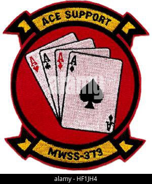 The insignia represents Marine Wing Support Squadron 372, highlighting ...