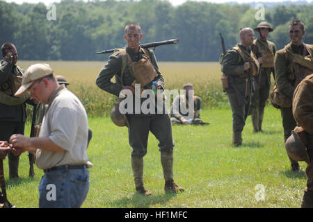 Marines re-enact the Battle of Belleau Wood from World War I June 9 at ...