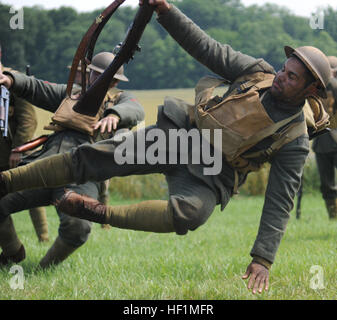 Marines re-enact the Battle of Belleau Wood from World War I June 9 at ...