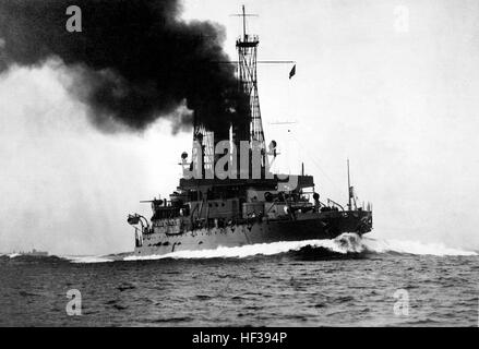 USS Michigan (BB-27) 1918 Stock Photo