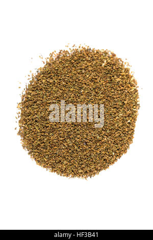 Pile of celery seeds isolated on white background Stock Photo