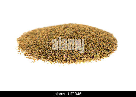 Pile of celery seeds isolated on white background Stock Photo